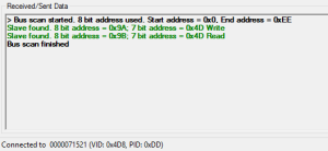 Scan results. Found the TC74 right where I expected it.